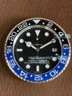New Upgraded Replica Rolex Batman Wall Clock For Sale - GMT Black Blue Bezel 34cm